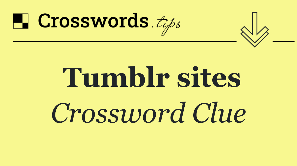 Tumblr sites
