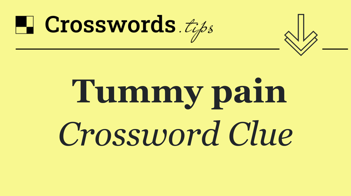 Tummy pain