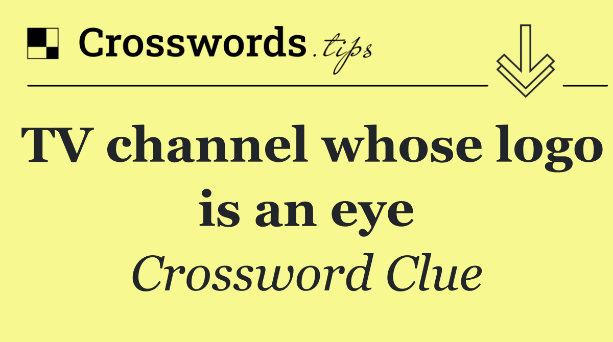 TV channel whose logo is an eye