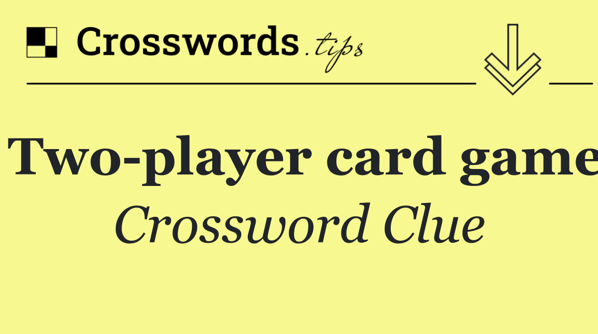 Two player card game