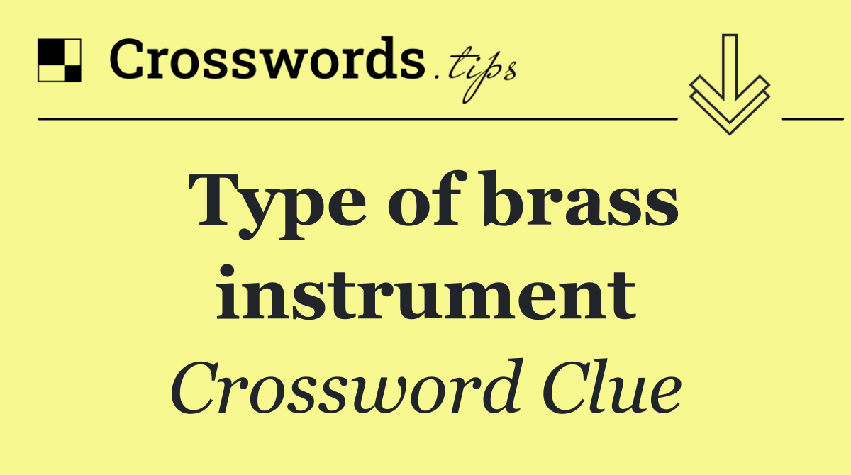 Type of brass instrument