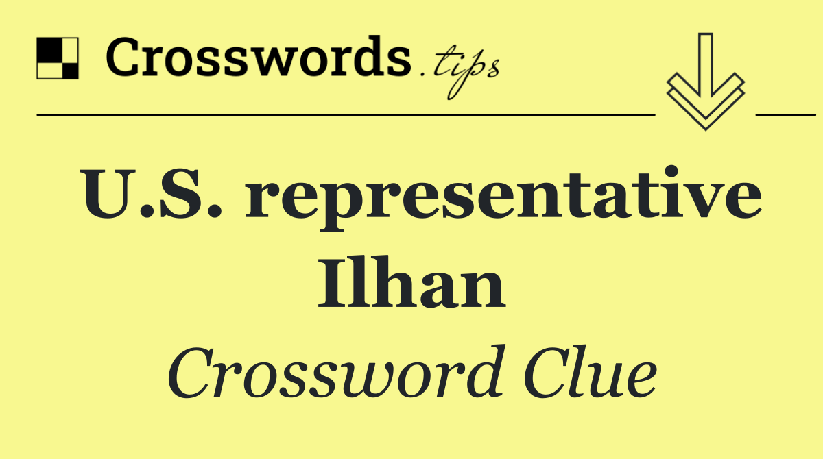 U.S. representative Ilhan