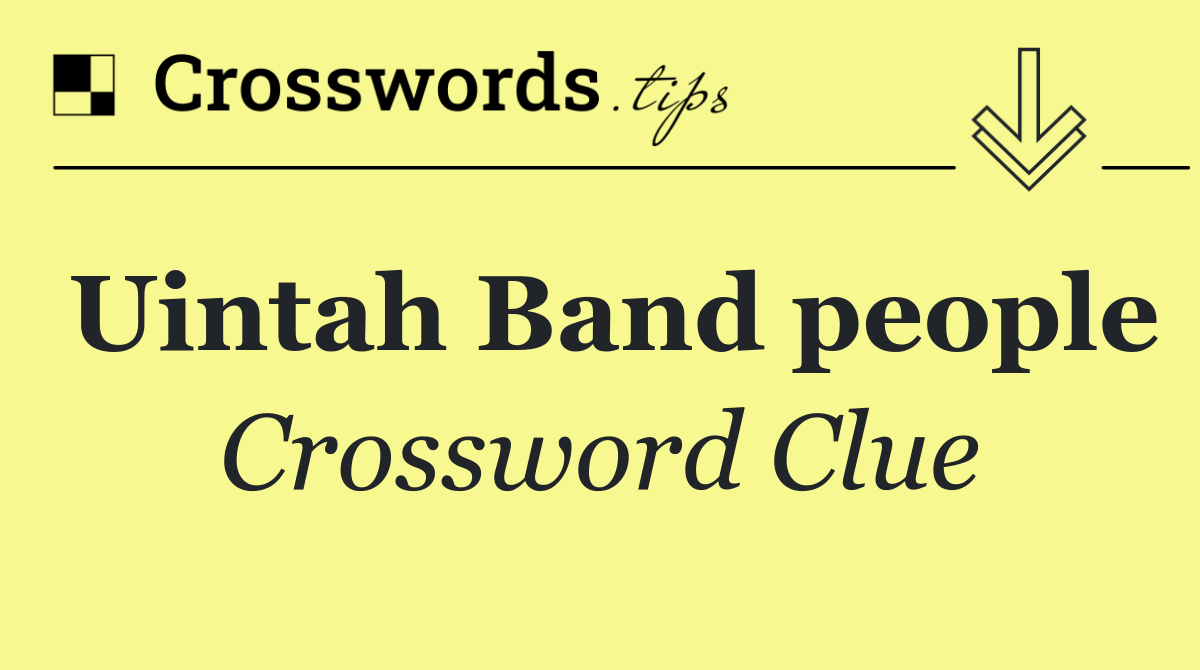 Uintah Band people
