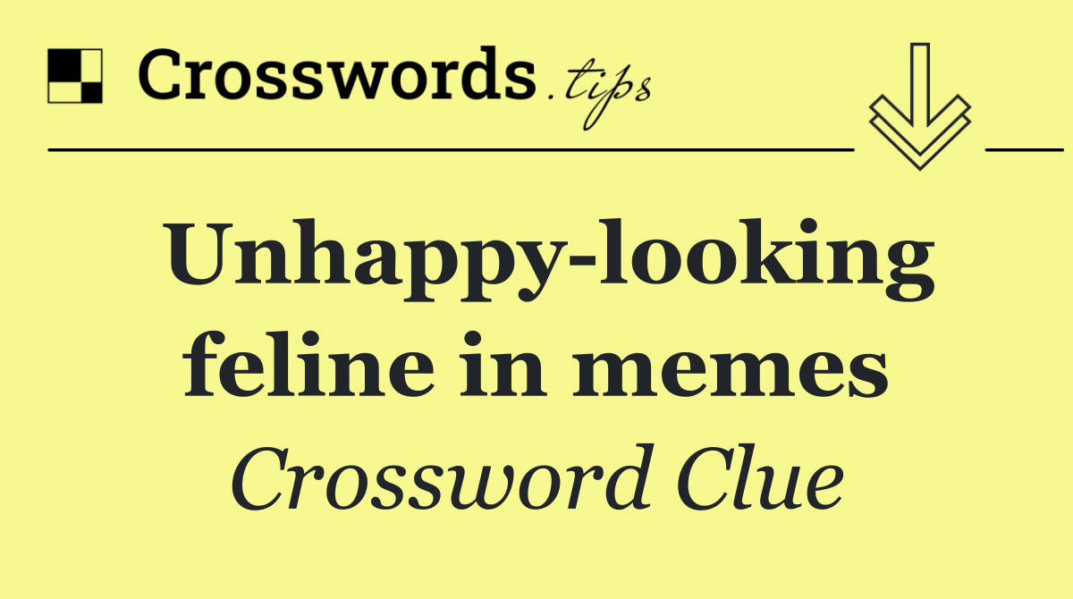 Unhappy looking feline in memes