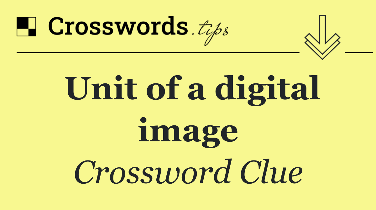 Unit of a digital image