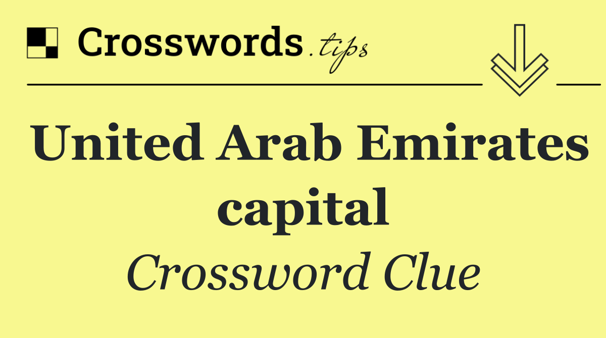 United Arab Emirates capital