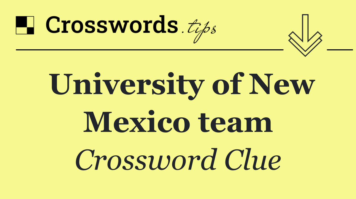 University of New Mexico team