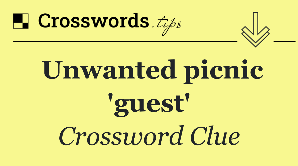 Unwanted picnic 'guest'