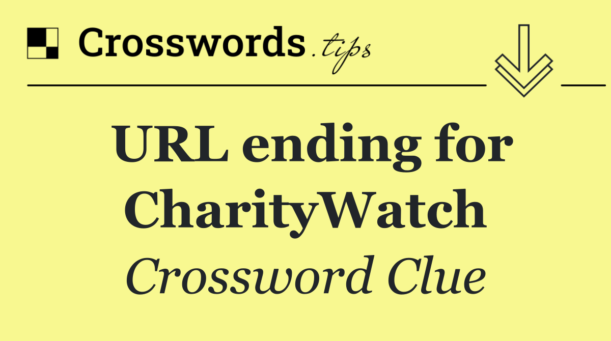 URL ending for CharityWatch