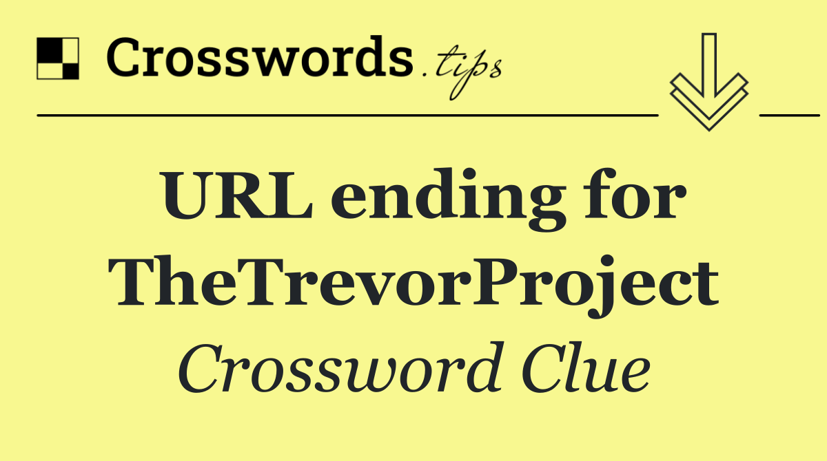 URL ending for TheTrevorProject