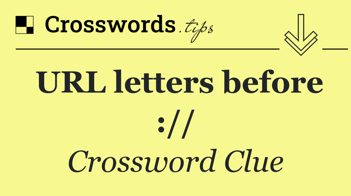 URL letters before ://