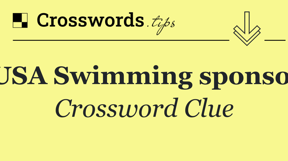 USA Swimming sponsor