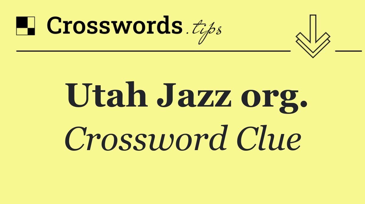Utah Jazz org.