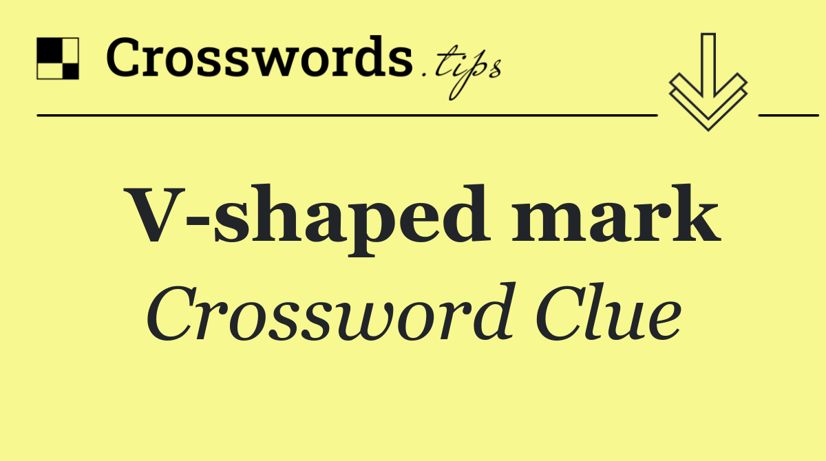V shaped mark