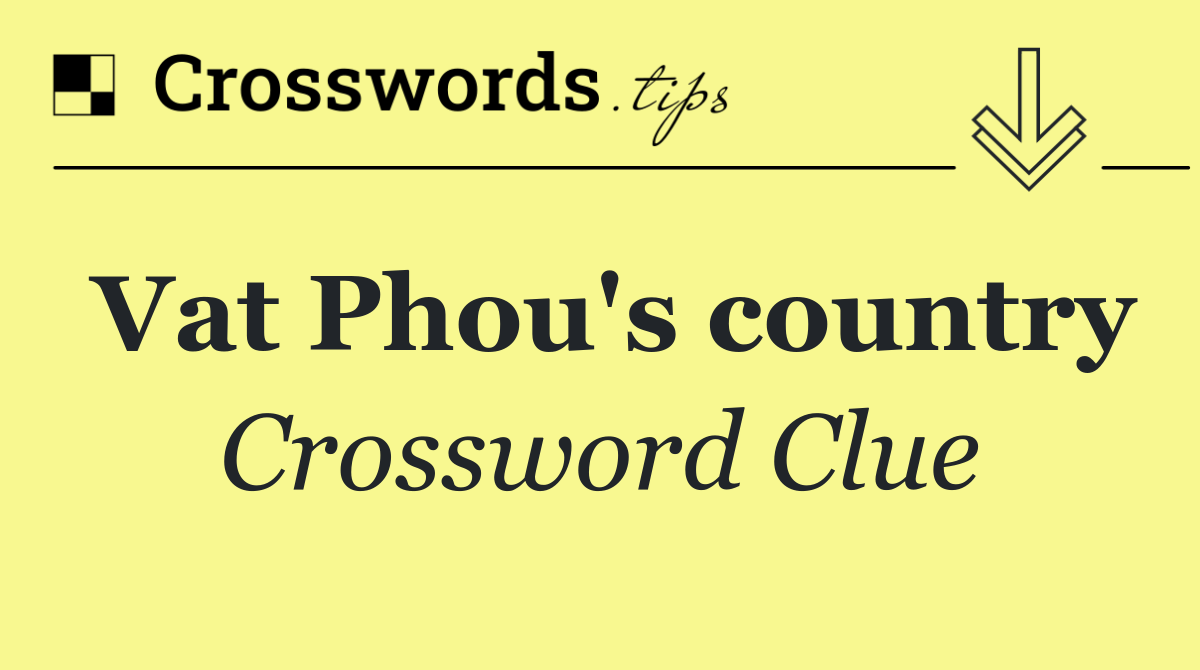 Vat Phou's country