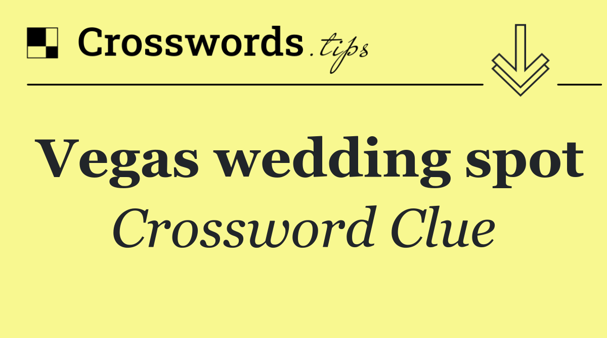 Vegas wedding spot