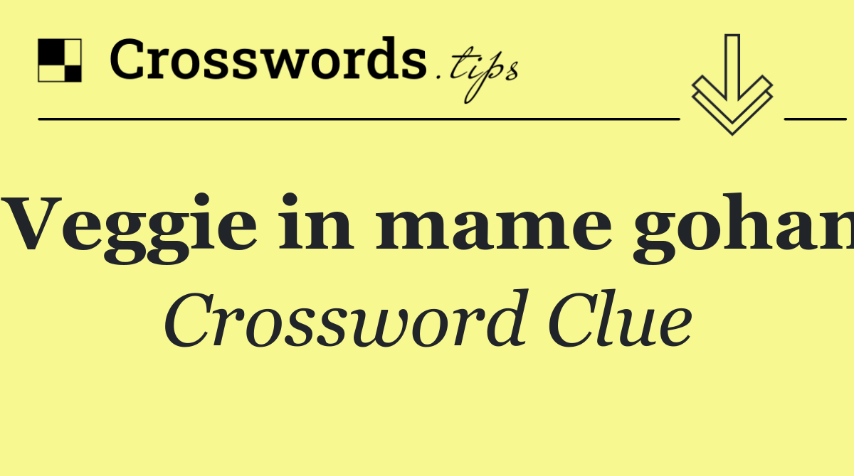 Veggie in mame gohan