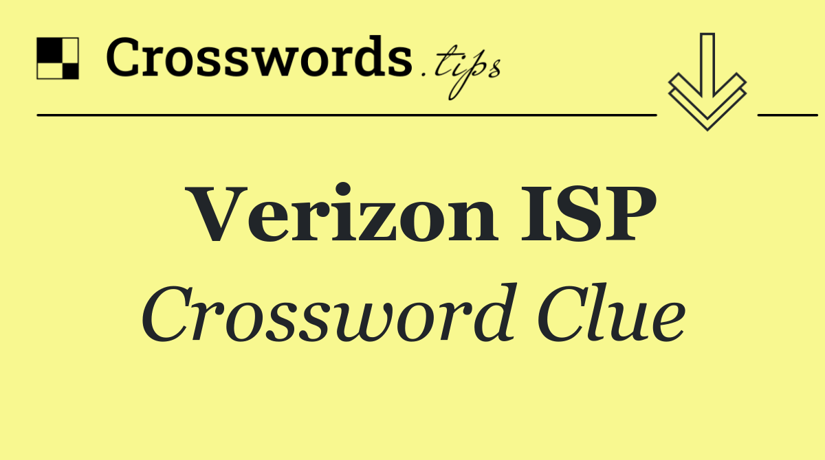 Verizon ISP