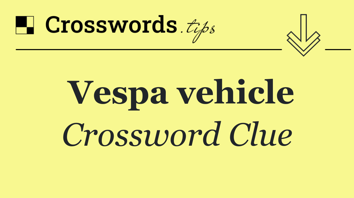 Vespa vehicle