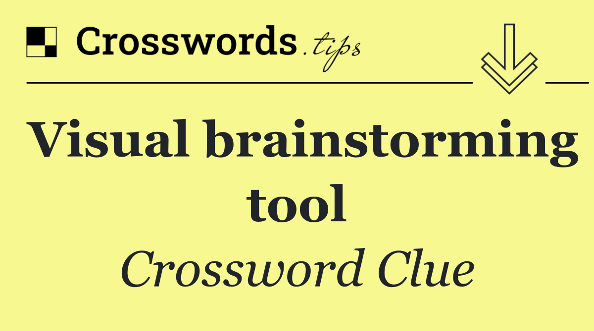 Visual brainstorming tool