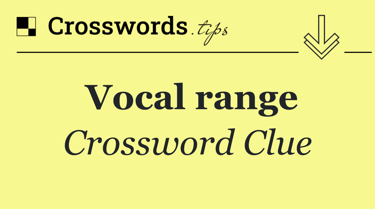 Vocal range