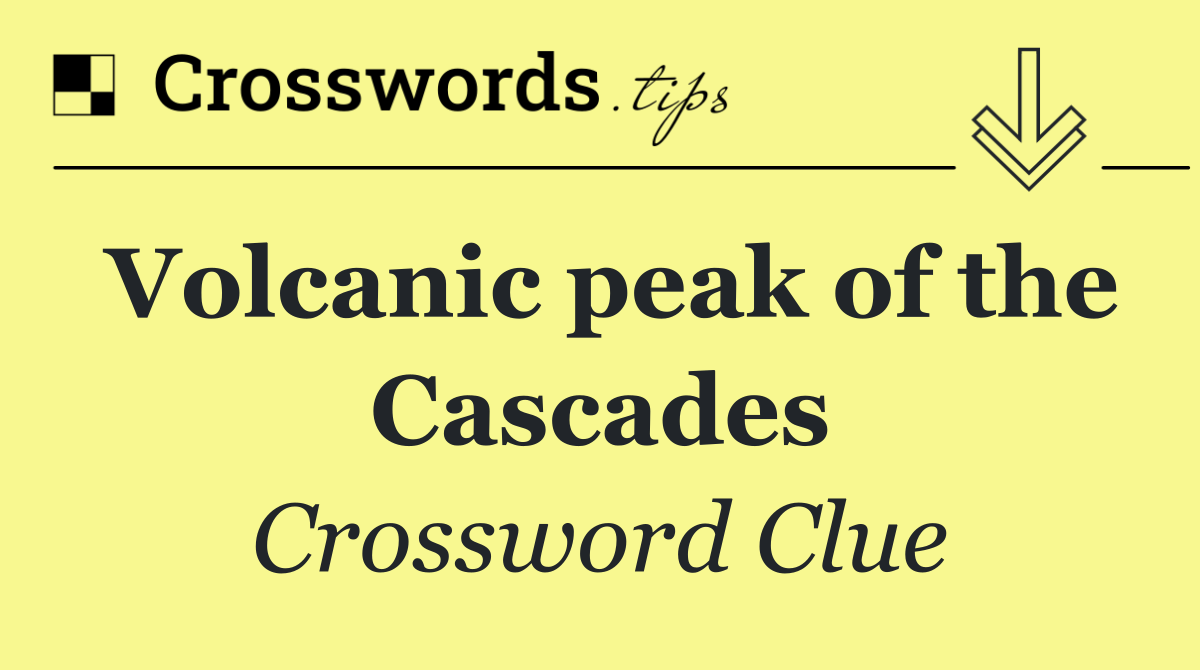 Volcanic peak of the Cascades