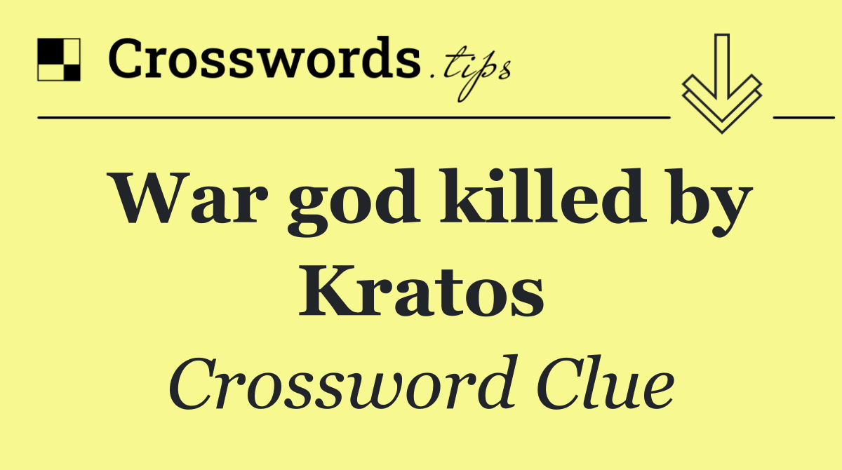 War god killed by Kratos