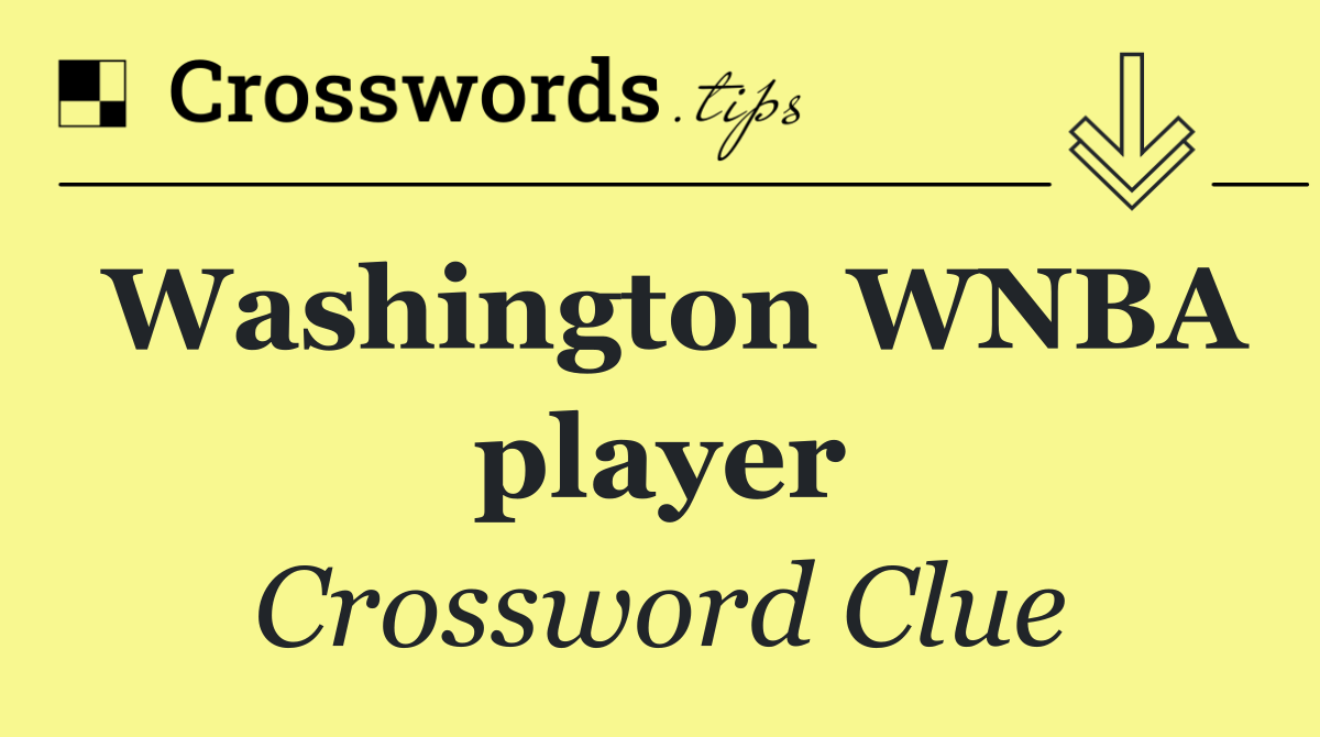 Washington WNBA player