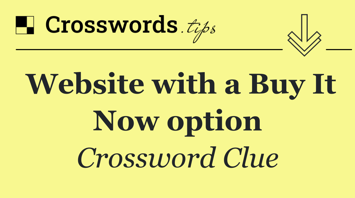 Website with a Buy It Now option