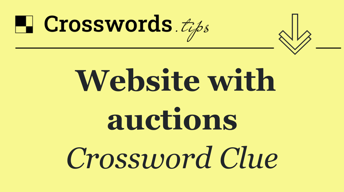 Website with auctions