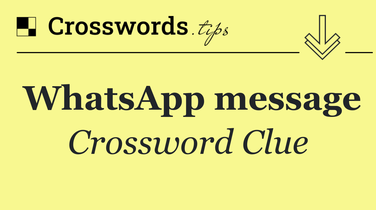 WhatsApp message