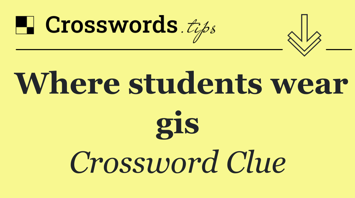 Where students wear gis