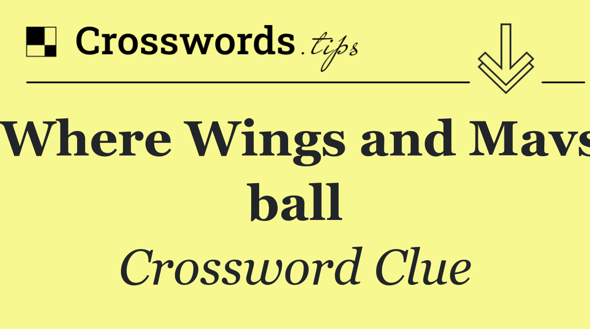 Where Wings and Mavs ball