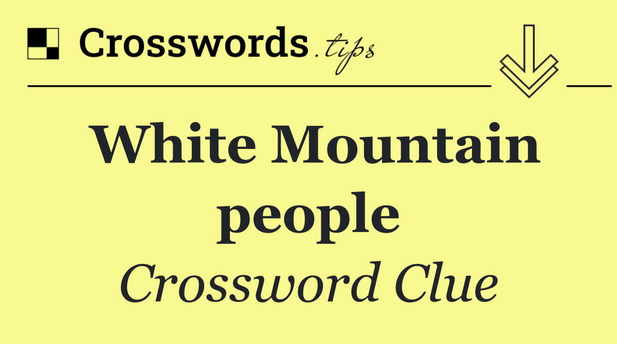 White Mountain people