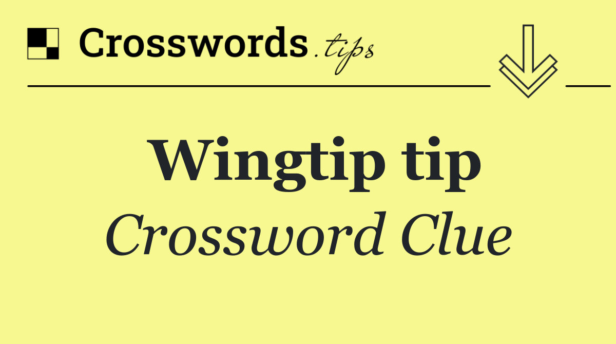 Wingtip tip