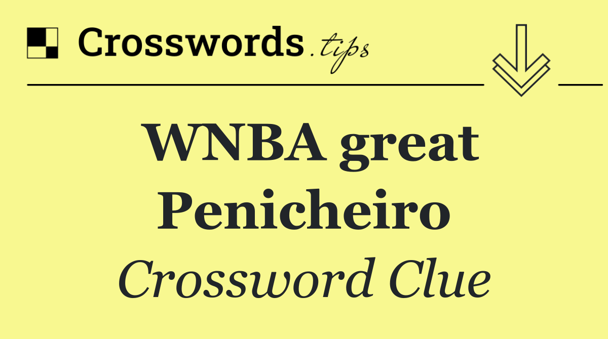 WNBA great Penicheiro
