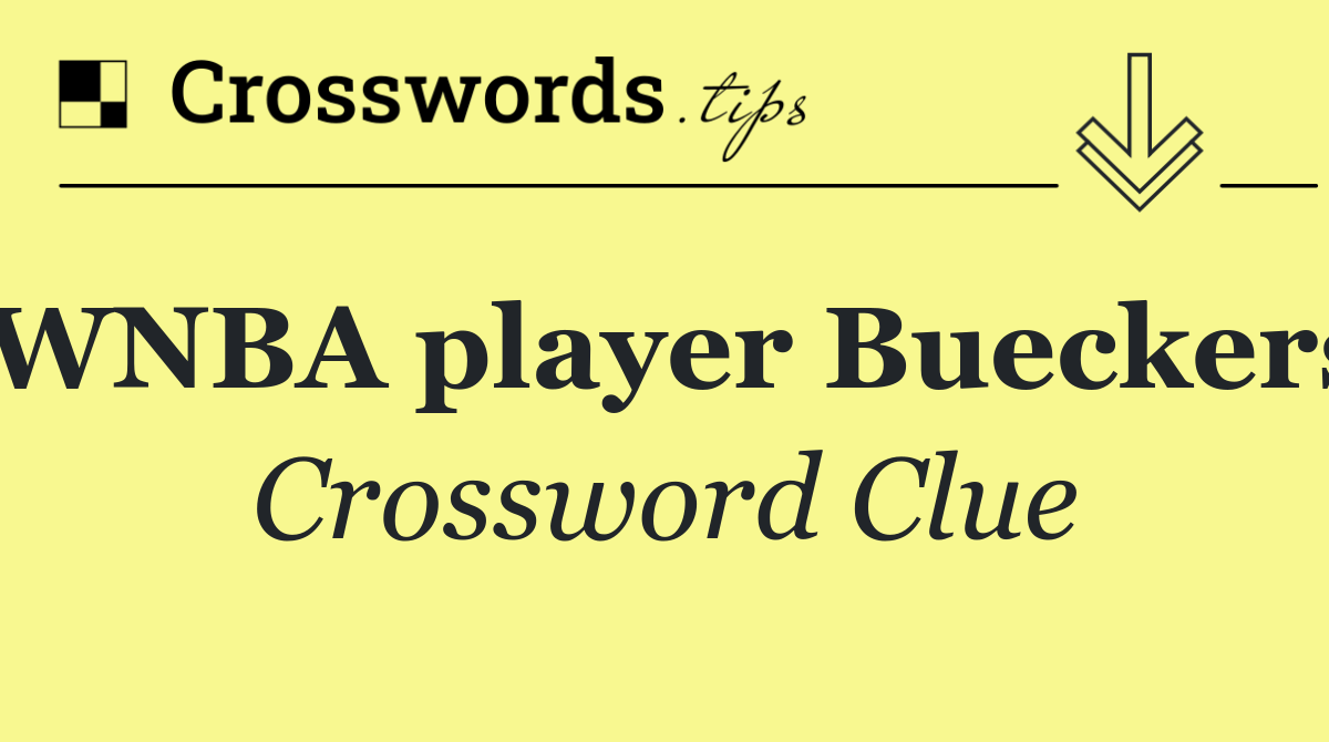 WNBA player Bueckers