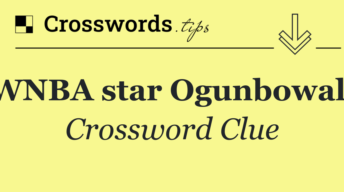WNBA star Ogunbowale