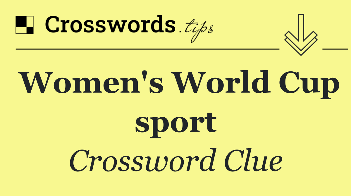 Women's World Cup sport