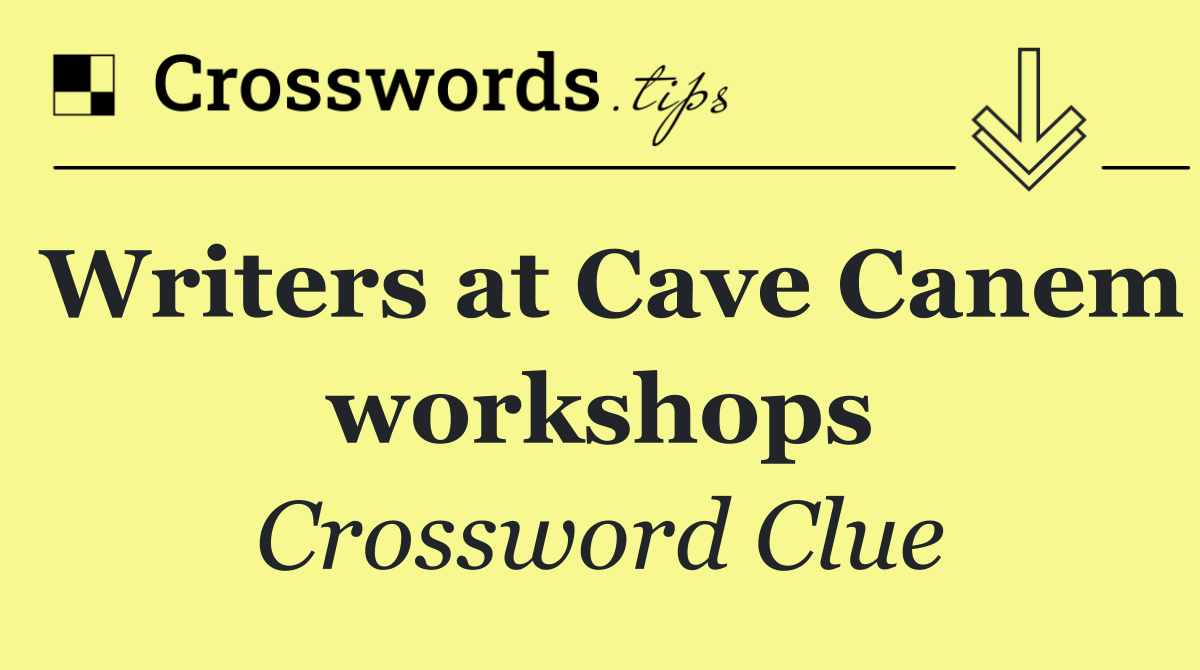 Writers at Cave Canem workshops