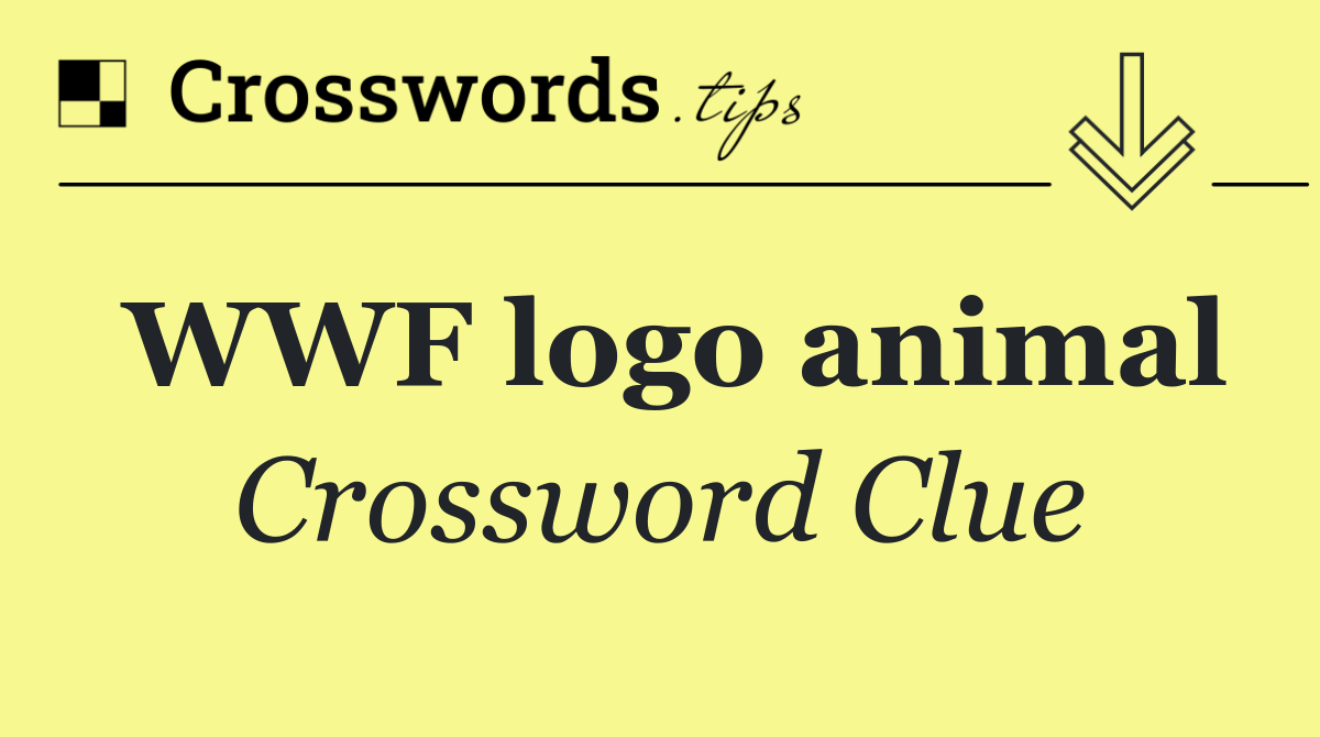 WWF logo animal