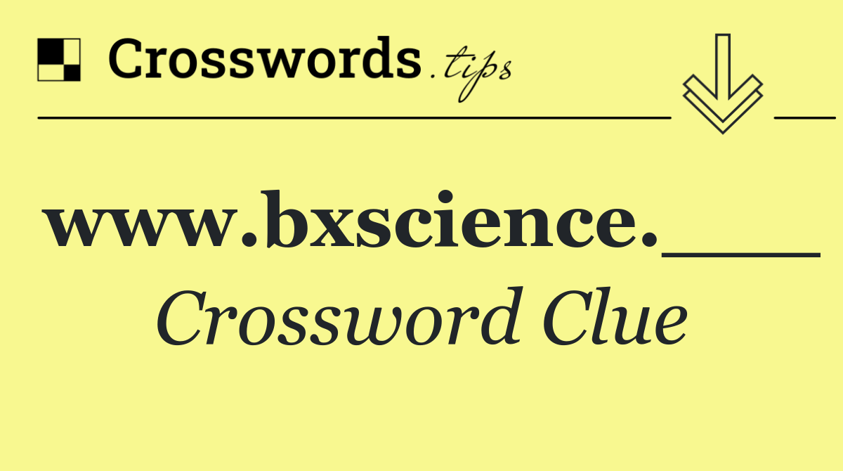 www.bxscience.___