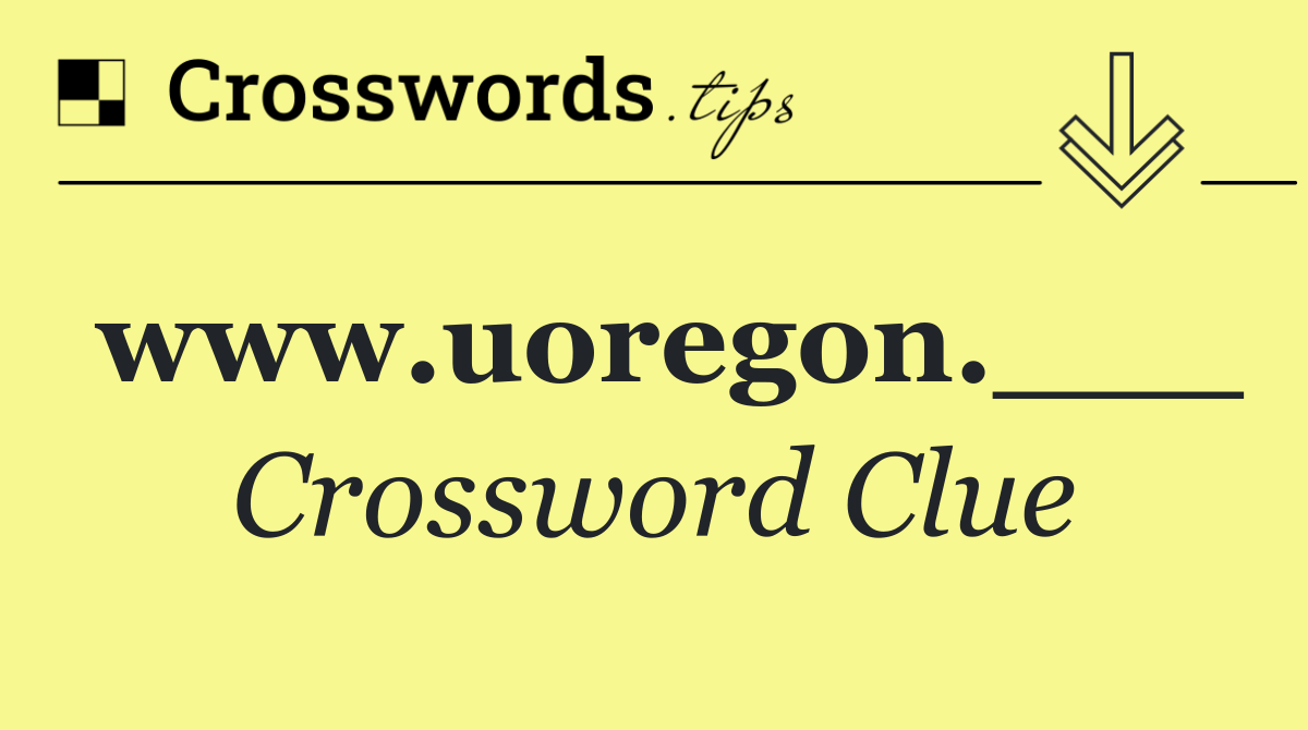 www.uoregon.___