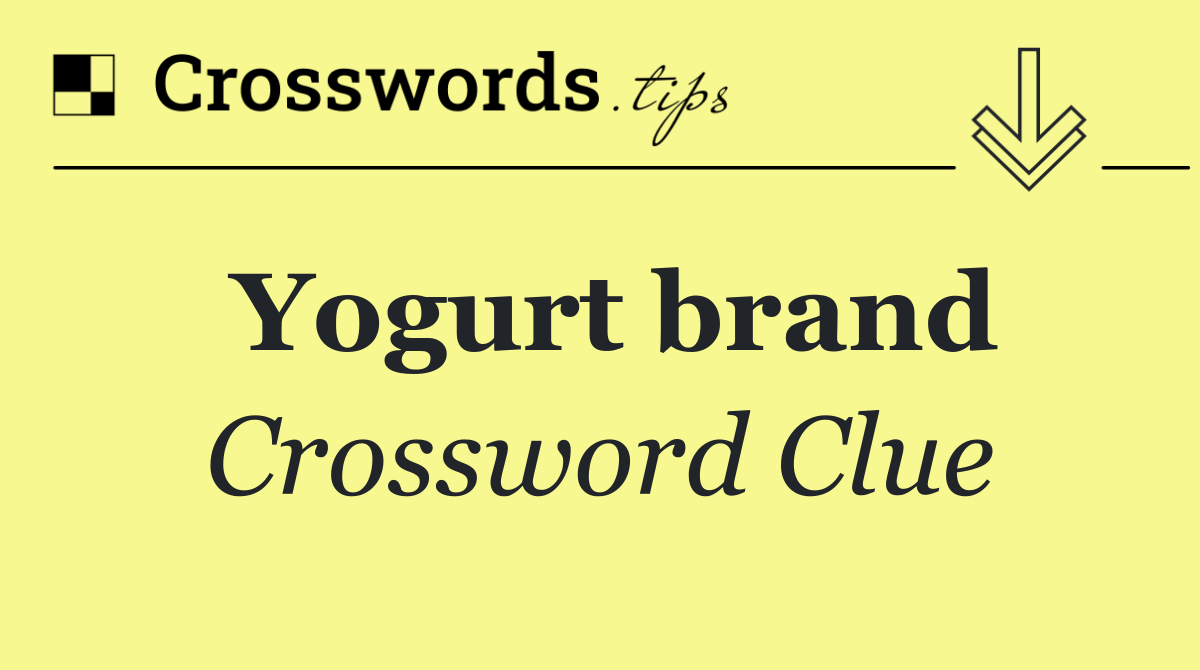 Yogurt brand