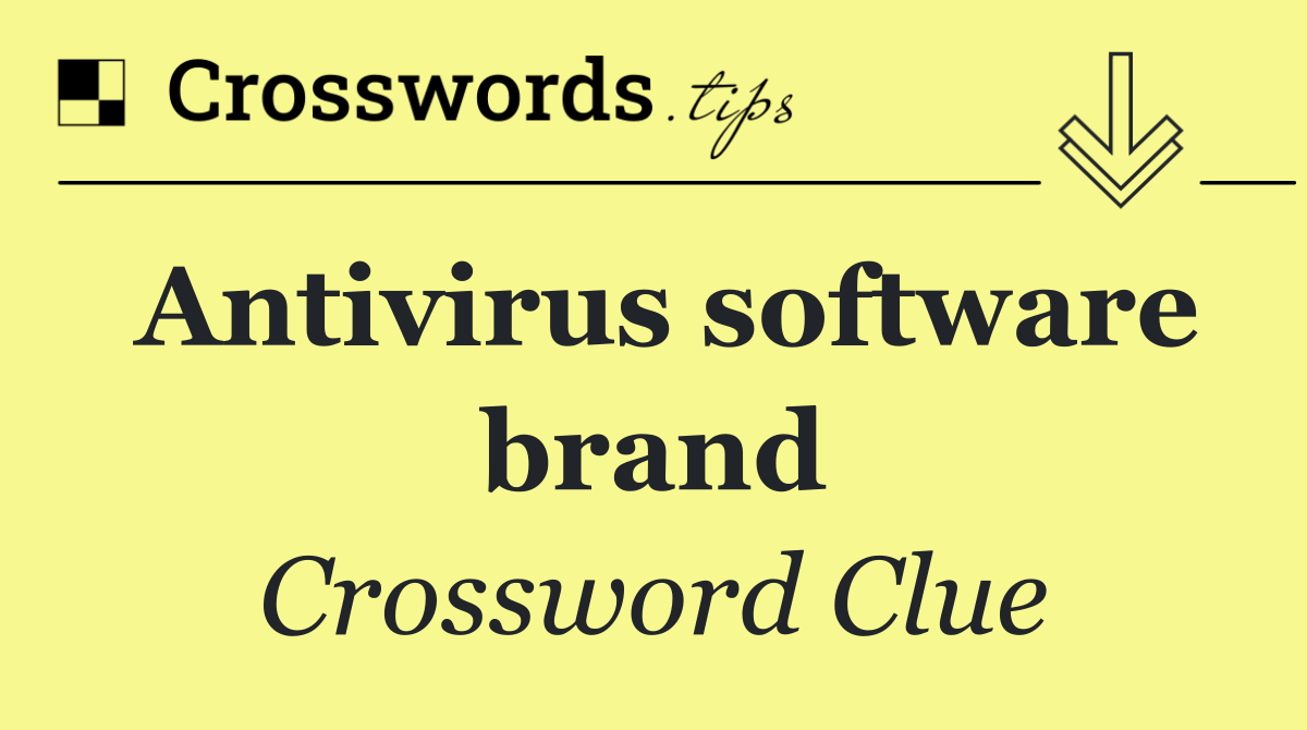 Antivirus software brand