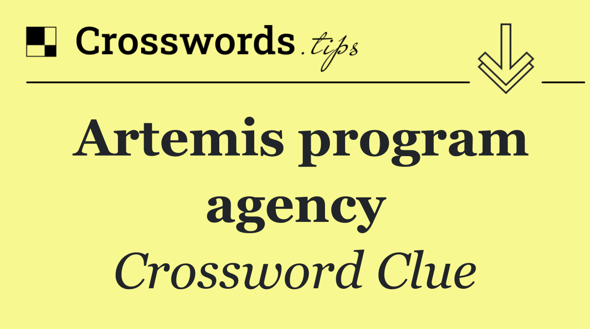 Artemis program agency