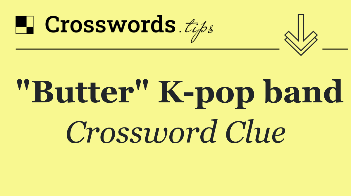 "Butter" K pop band