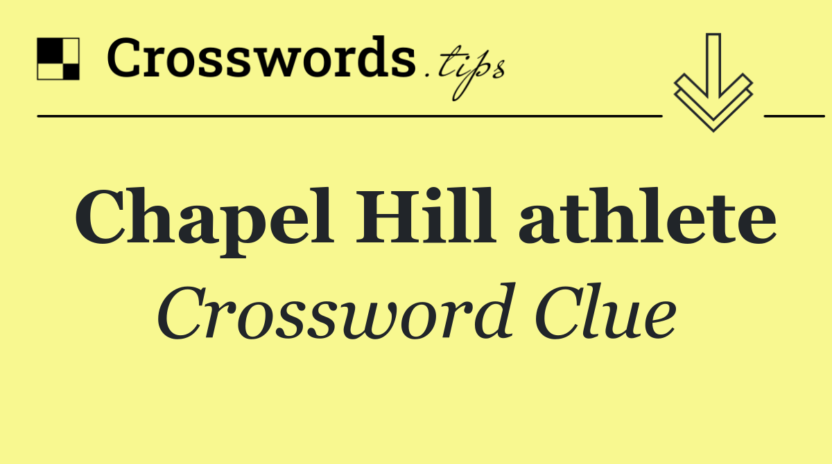 Chapel Hill athlete