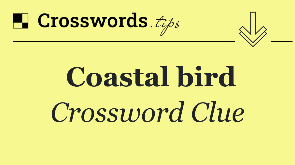 Coastal bird