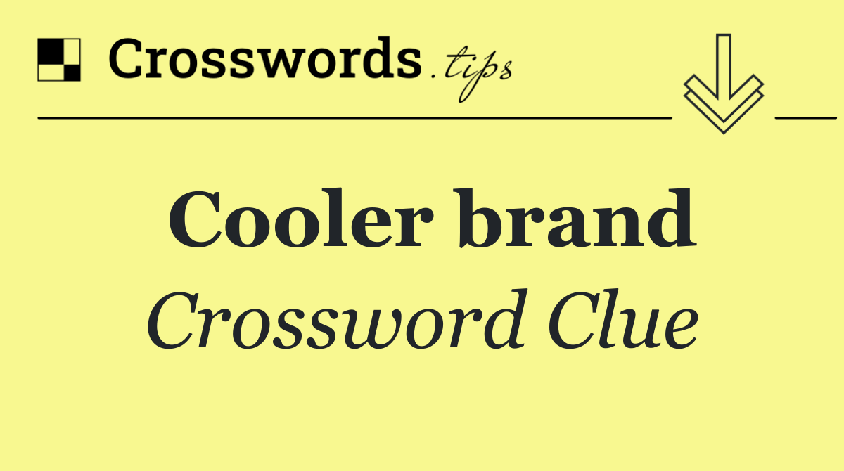 Cooler brand